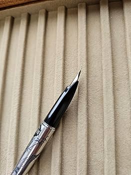 Amazon | PLATINUM プラチナ万年筆 雉 竹 彫刻 18K WG 旧型 レトロ